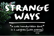 Strangeways handwritten sans font, a Script Font by Ana's Fonts (Thumbnail 1 of 7)