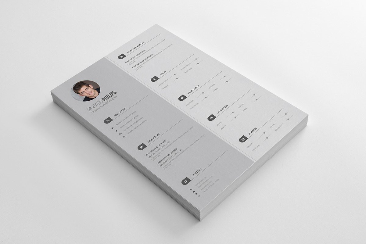 Resume/CV, a Resume Template by art_ample (Photo 2 of 4)