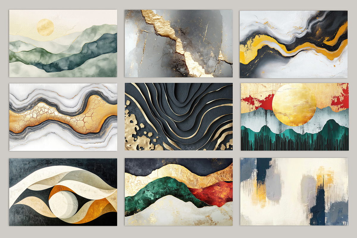 Abstract oil painting art set, a Decorative Illustration by fei long (Photo 8 of 10)
