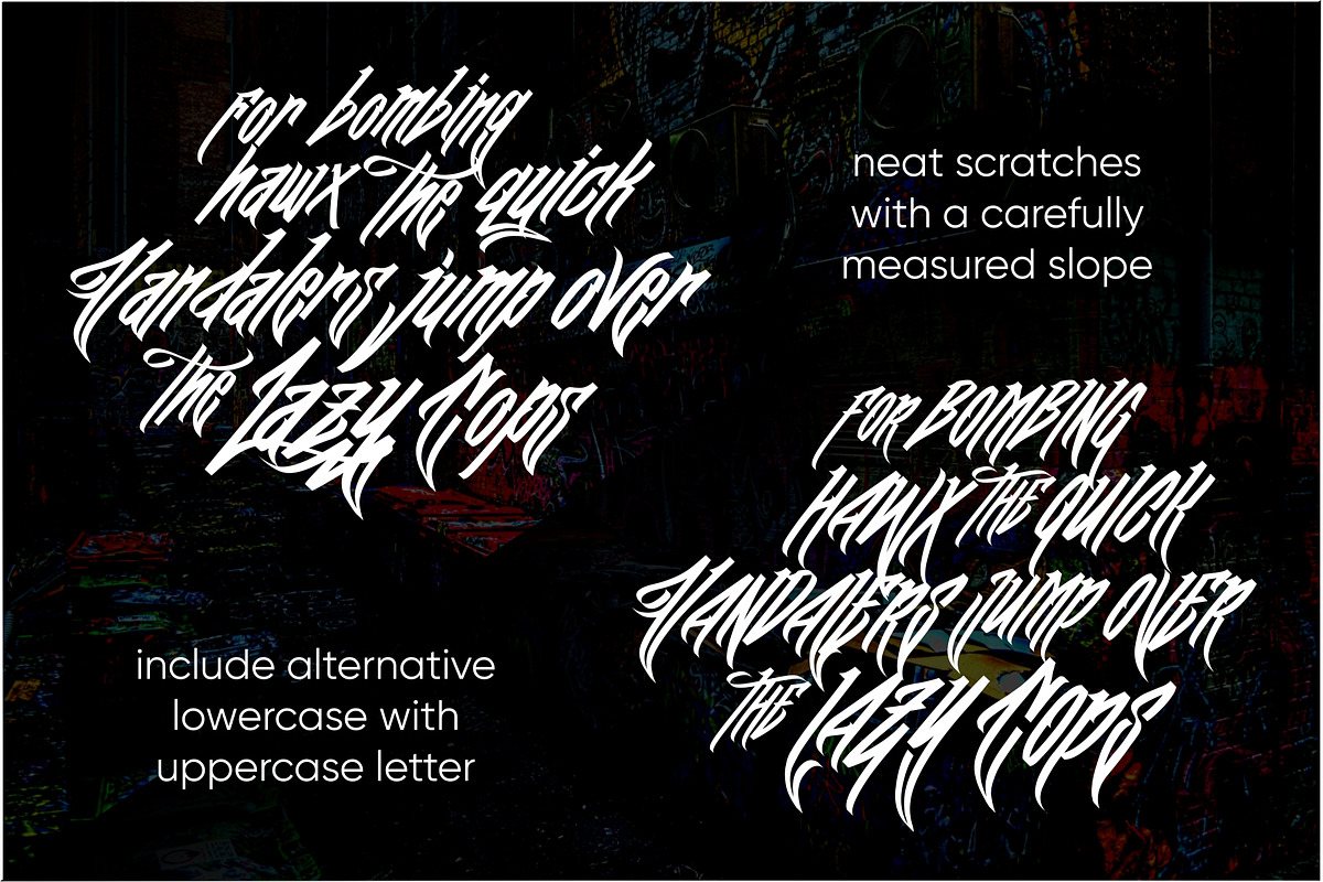 Wall Hunters | Graffiti Tag Fonts UP preview 6