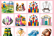 Editable Kids Daily Routine Cards, a Card Template by LA Design (Thumbnail 8 of 10)