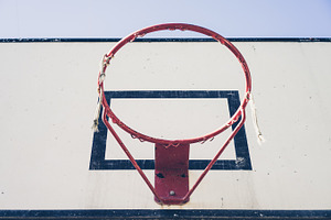 Basketball featuring red, ring, and score, a Sports & Recreation Photo by Pabkov