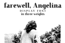 Farewell Angelina Display serif font