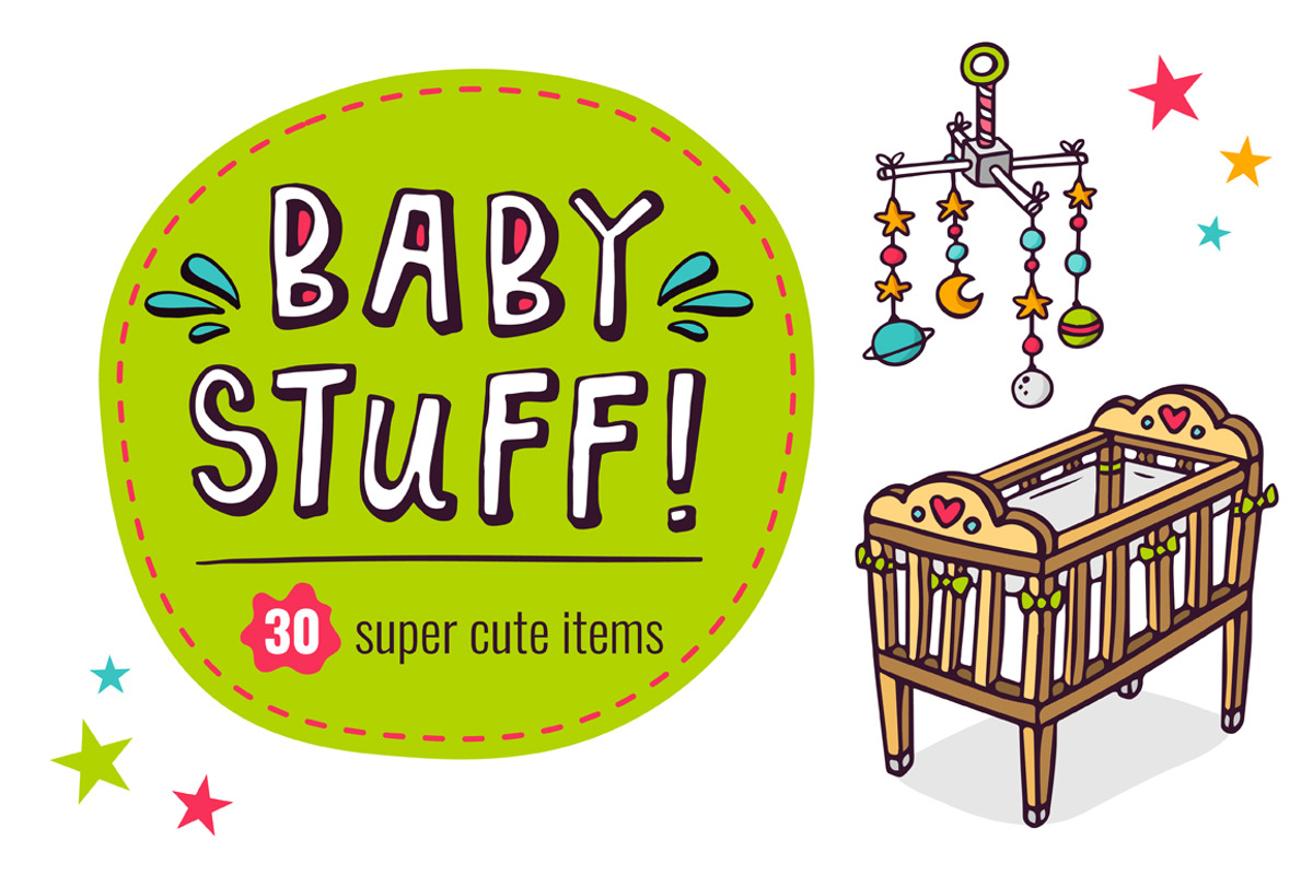 BIG SET of Baby Stuff! =30 in 1=, an Object Graphic by Zhe Vasylieva (Photo 1 of 5)