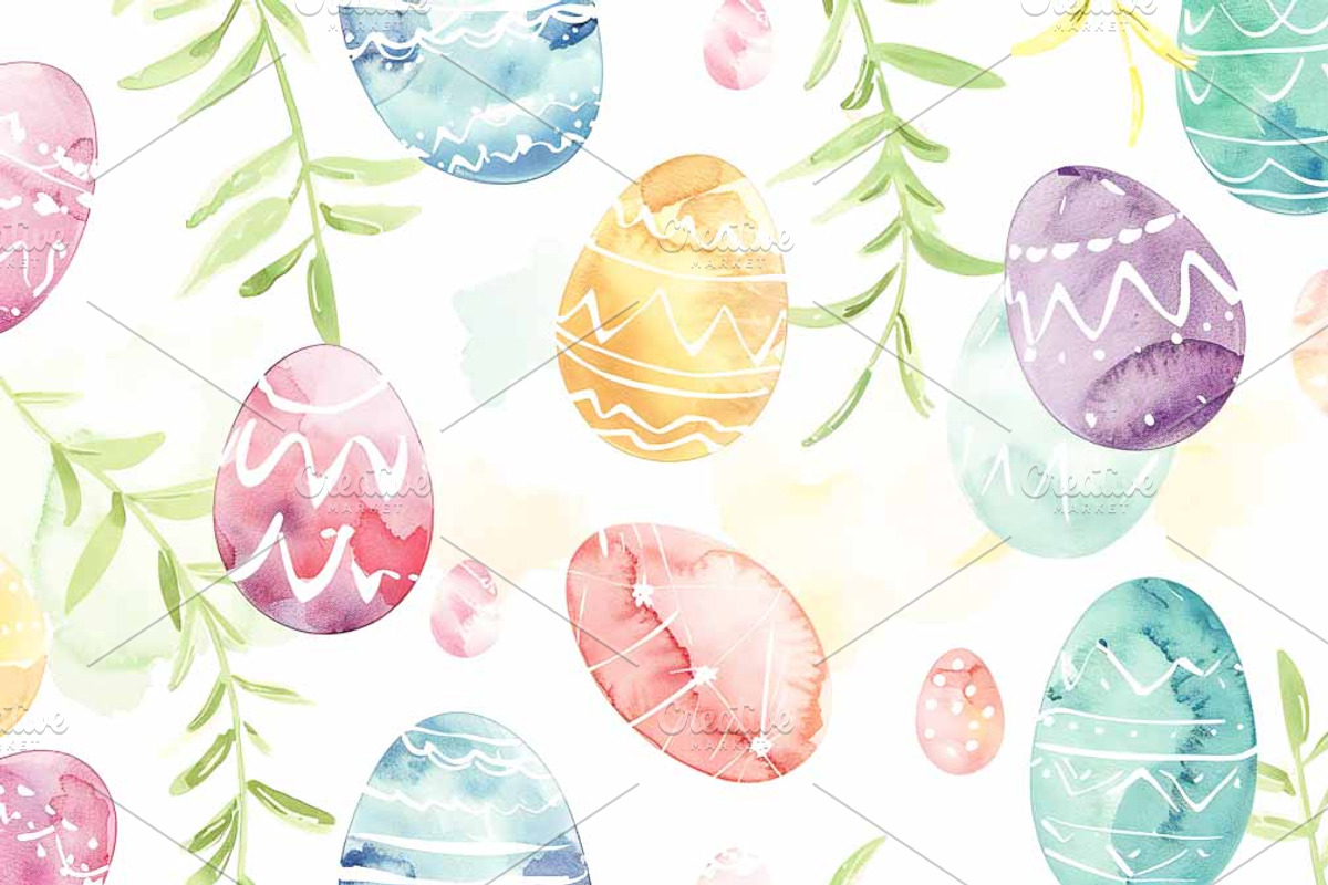 Spring Easter Watercolour, an Illustration by VetalStock (Photo 7 of 10)