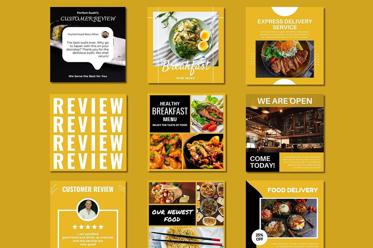 Food And Drink Social Media Template, a Templates & Theme by BoontenStudio (Photo 5 of 7)