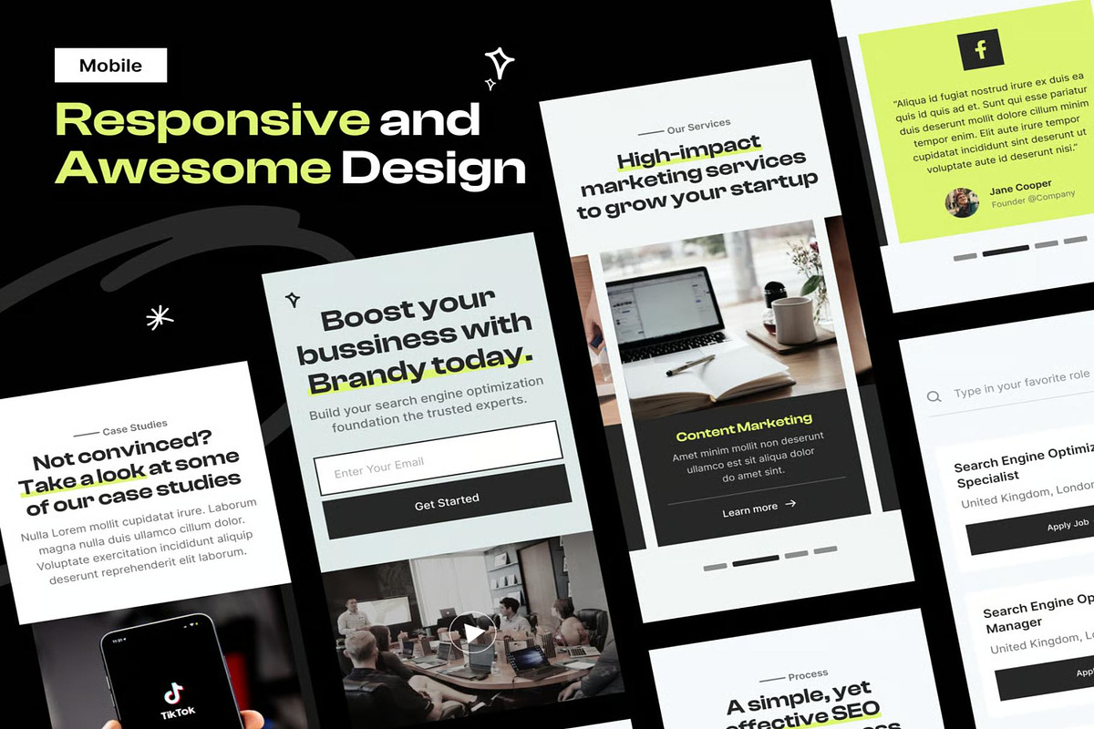Brandy Digital Marketing Agency UI, an UI Kit Template by Creative Perspective (Photo 6 of 8)
