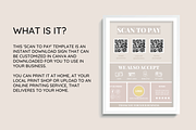 Beige Scan to Pay Sign, a Poster Template by SunshineStudioBoutique (Thumbnail 3 of 10)
