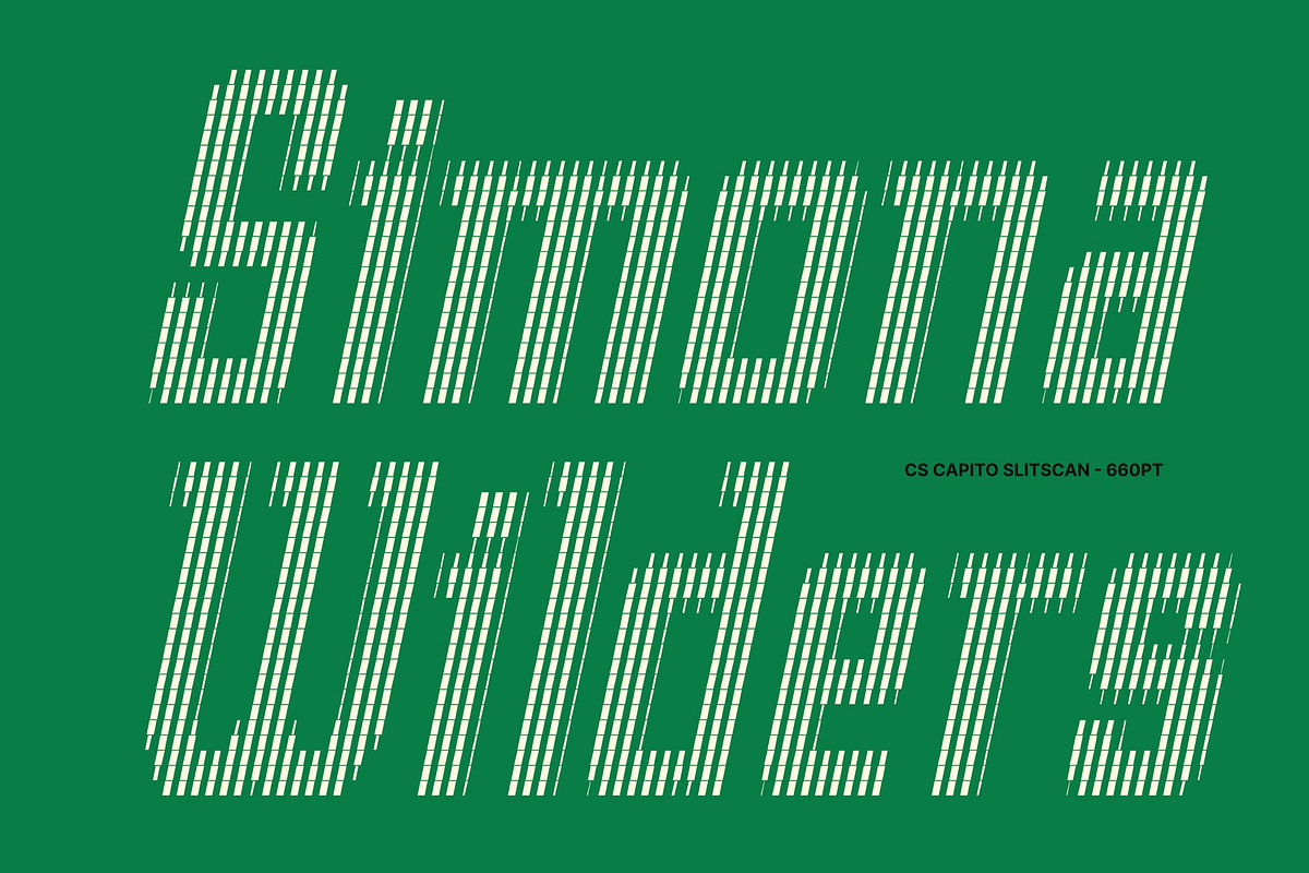 CS Capito Slitscan, a Sans Serif Font by Craft Supply Co. (Photo 3 of 8)