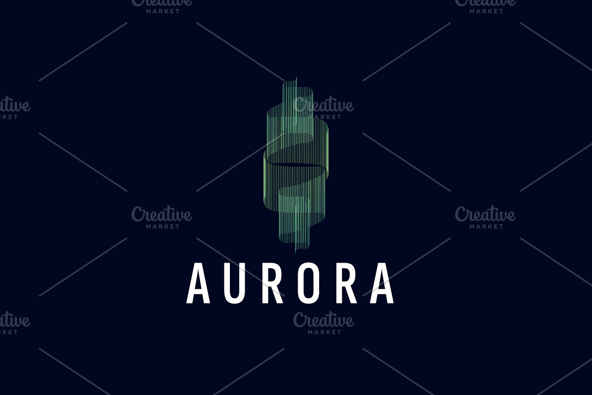 Aurora logo vector icon illustration, a Branding & Logo Template by Dyn Studio