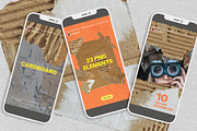 Cardboard Texture & Elements Pack, a Texture Graphic by Gravito (Thumbnail 2 of 9)