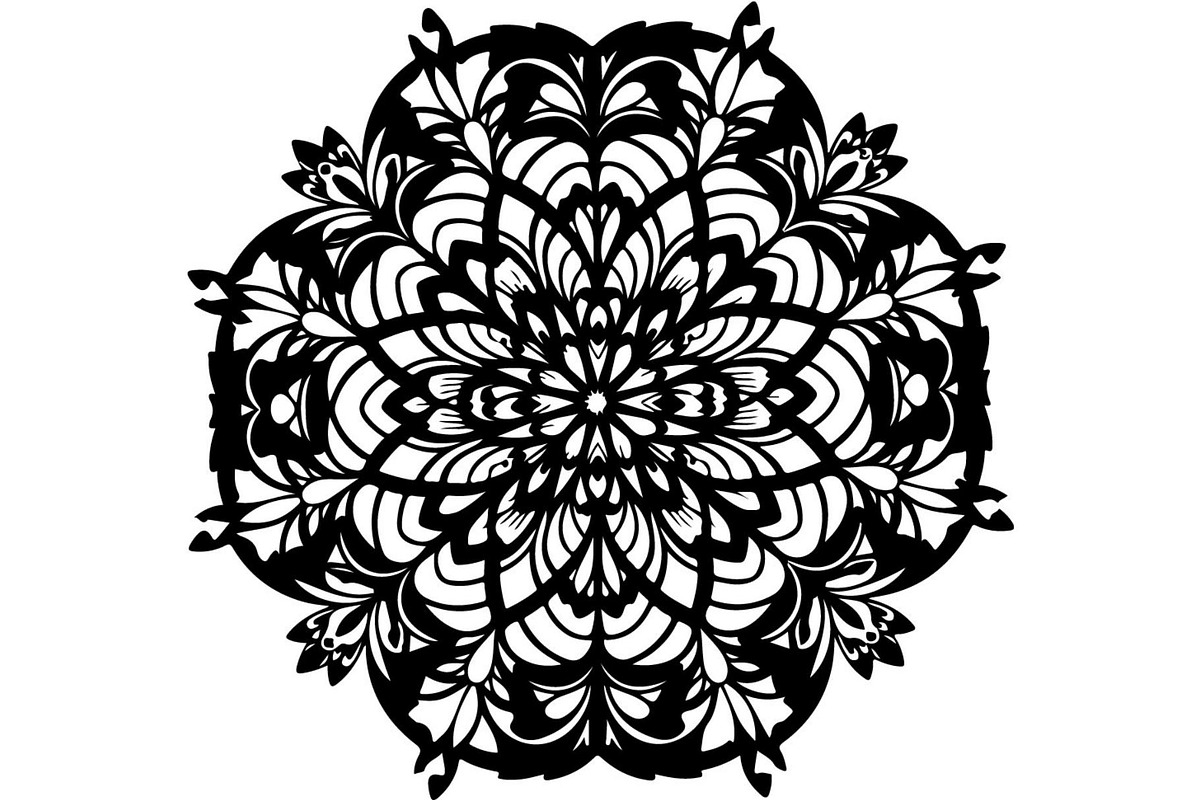 Round Floral Mandala Bundle, a Decorative Illustration by Designer_Momina (Photo 18 of 19)