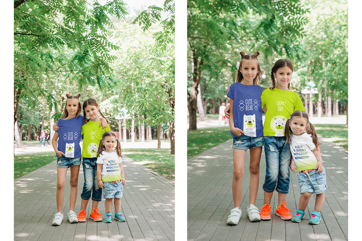 Kids Girl T-Shirt PSD Mockups Vol7, a Shirt Mockup by Hi, Mock-Up! (Photo 6 of 8)