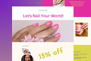 CANVA WEBSITE Template SALON SERVICE, a Landing Page Template by Deepa Template Studio (Thumbnail 5 of 8)