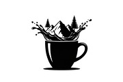 Mountain Coffee Cup Design Bundle, an Illustration by yasushie (Thumbnail 23 of 31)
