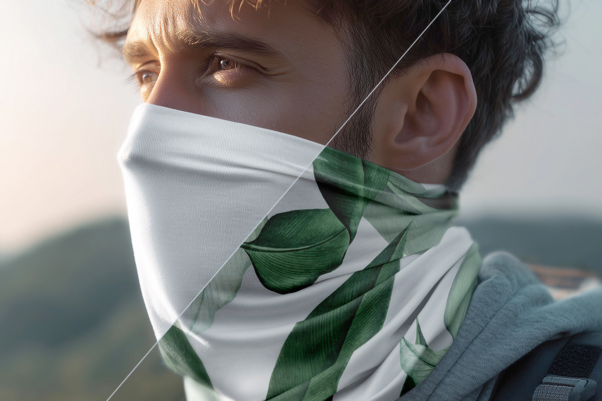 Neck Gaiter Neckwear Mockup, a Mask Mockup by rebrandy (Photo 5 of 8)