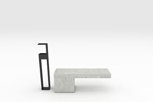 3D Model Bench Park 49