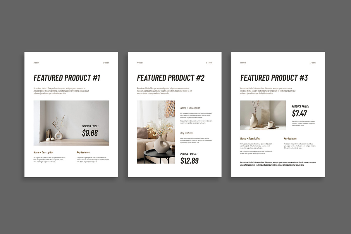 Elegant Catalog E-Book Design preview 4