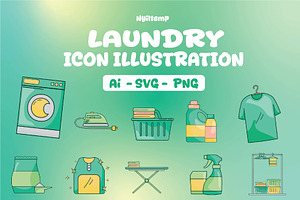 Laundry Icon Illustration