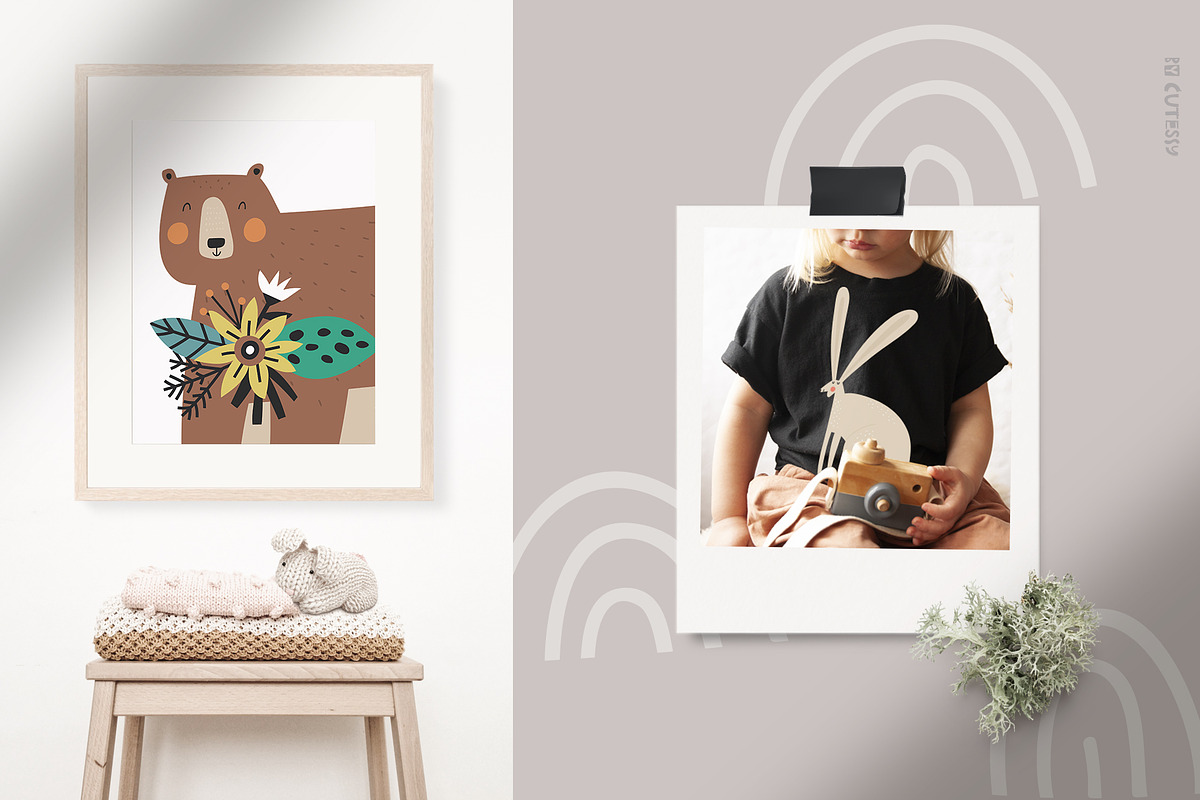 Woodland | 100% hand drawn clipart, an Animal Illustration by Olia (Photo 10 of 17)