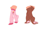 Bare female feet + legs in socks set, a Person Illustration by PaperTrident (Thumbnail 5 of 5)