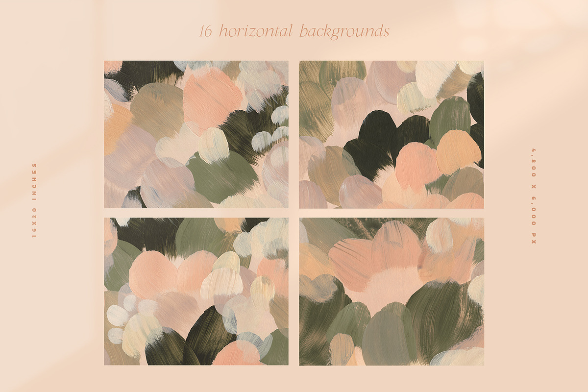 April Painted Abstract Backgrounds, a Texture Graphic by Basia Stryjecka (Photo 15 of 19)