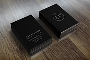 Modern Black Business Card 022, a Business Card Template by Nonaglyph Design (Thumbnail 1 of 3)
