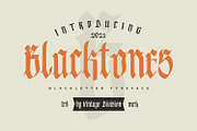 Blacktones, a Blackletter Font by Vintage Division (Thumbnail 1 of 10)