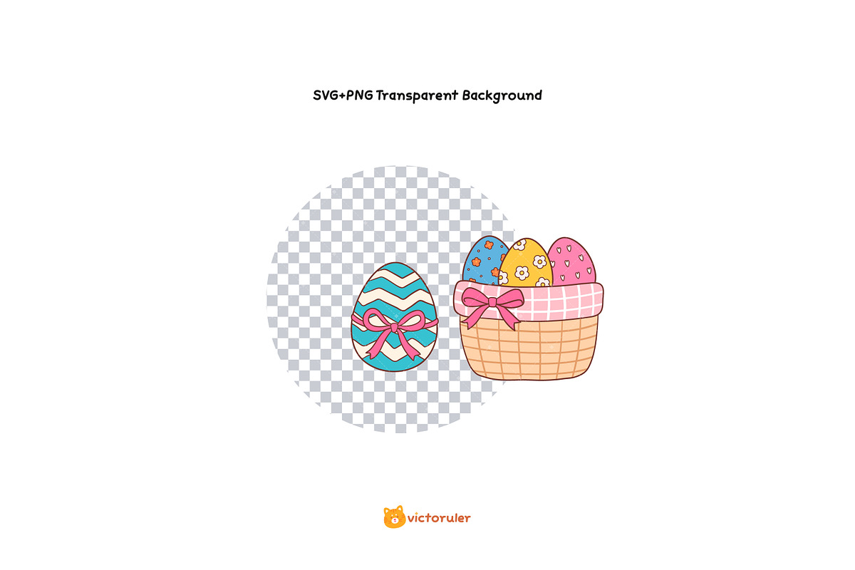 Cute Easter Egg Clipart Set, a Seasonal Illustration by Victoruler (Photo 4 of 7)
