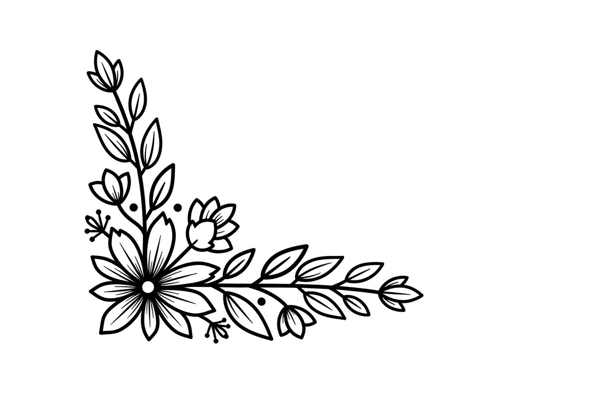 Floral Corner Ornament Clipart Bundl, an Illustration by Creativeshirt (Photo 47 of 48)