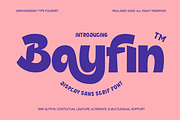 Bayfin - Playful Display Font, a Sans Serif Font by Marvadesign (Thumbnail 1 of 10)