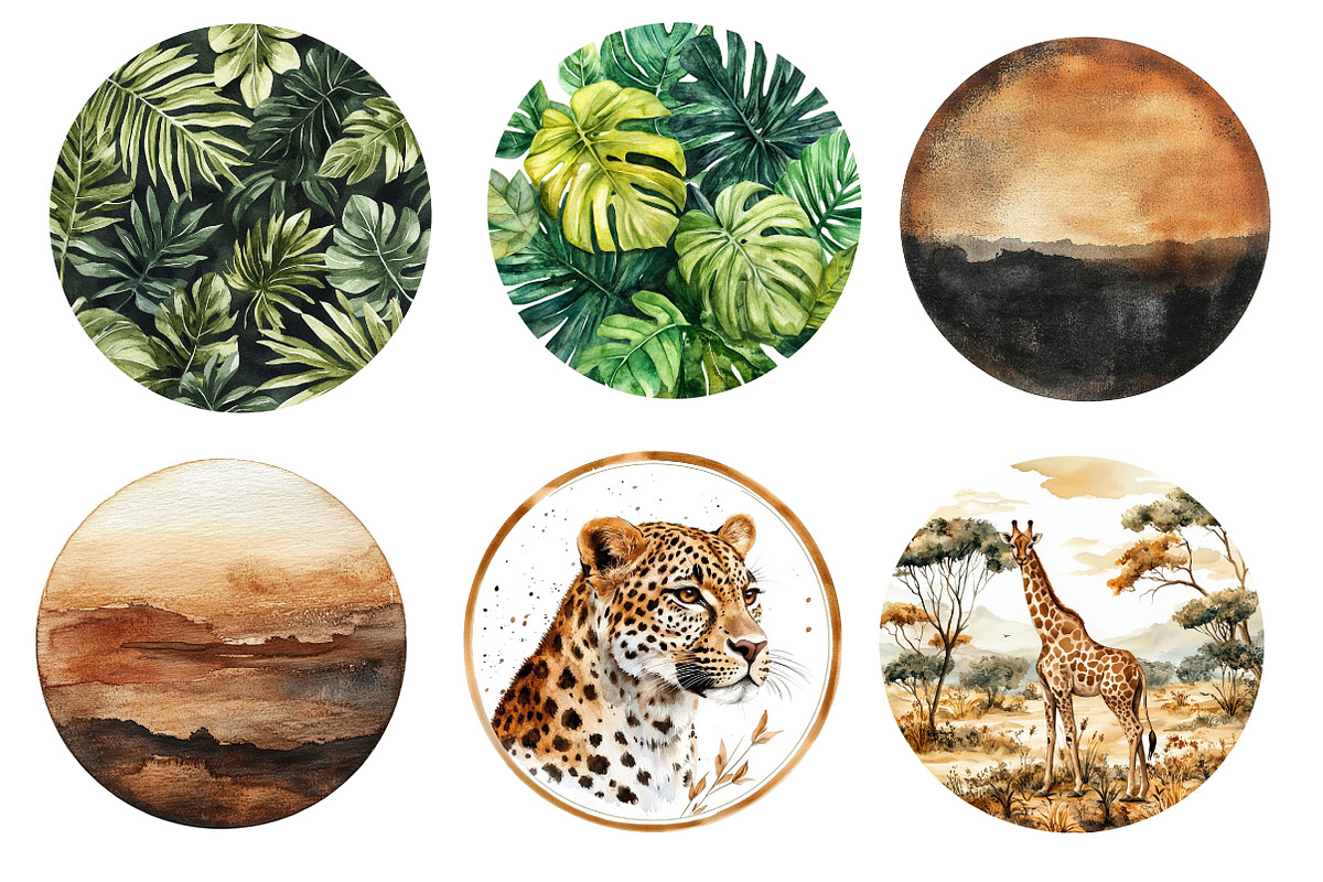 Safari Circles Clipart, an Icon by Designworld (Photo 4 of 6)