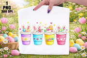 Bunny Ear Coffee Cup Sublimation, an Illustration by Daily.Designs (Thumbnail 1 of 5)