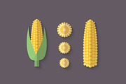Flat Vegetables Set, an Illustration by Alex Serada (Thumbnail 10 of 17)