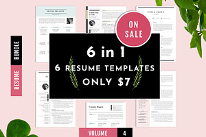 Resume Template Bundle Vol 4