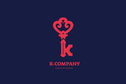 Vintage Door Key. Letter K Logo., a Branding & Logo Template by Bordo (Thumbnail 2 of 5)