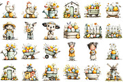 Farmhouse Easter Clipart, an Illustration by Sublimation Artist (Thumbnail 2 of 7)