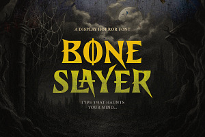 Bone Slayer - Creepy Bold Font, a Serif Font by Bale Type