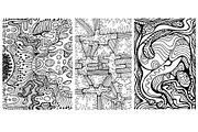 Set of 20 Psychedelic Coloring Page, a Decorative Illustration by Space_Oleandr (Thumbnail 6 of 8)
