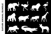 Safari Animal Silhouette Bundle Set, an Object Graphic by nandinigraphics (Thumbnail 2 of 3)