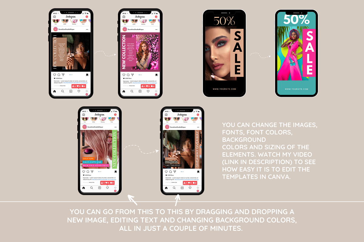 Beige Instagram Mega Bundle