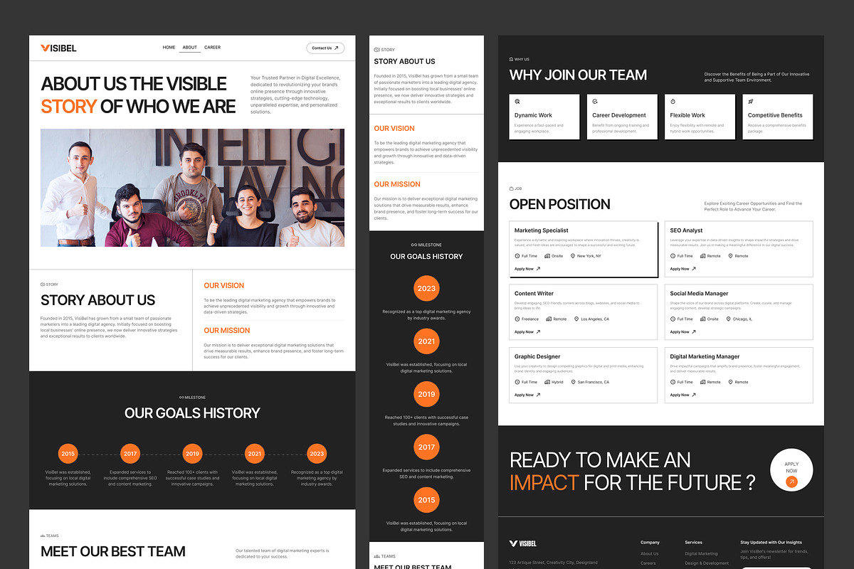 VisiBel - Digital Marketing Website, an UI Kit Template by peterdraw (Photo 5 of 7)