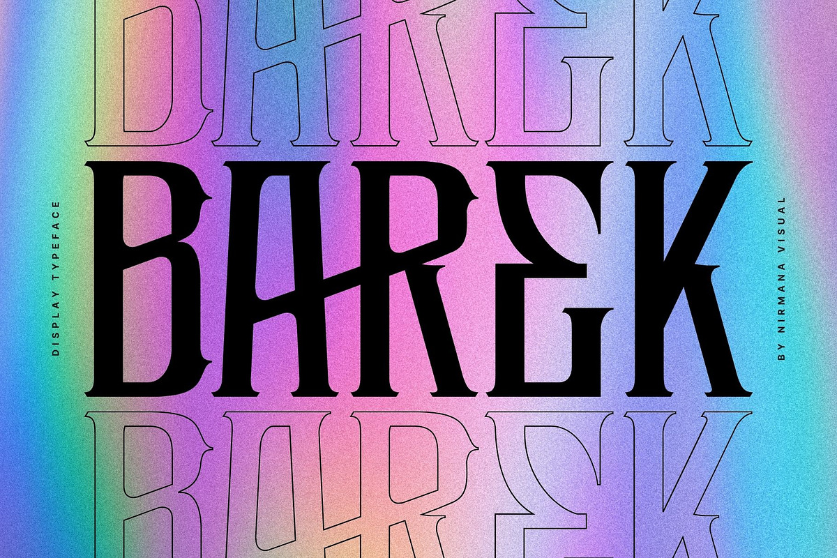 Barek - Gothic Blackletter Font, a Blackletter Font by Nirmana Visual (Photo 1 of 8)