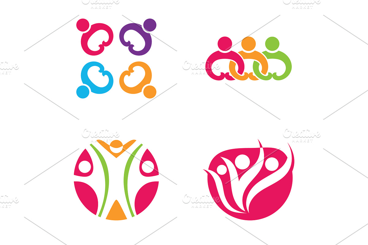 Unity team group community logo, a Branding & Logo Template by LOGOCREATIVE