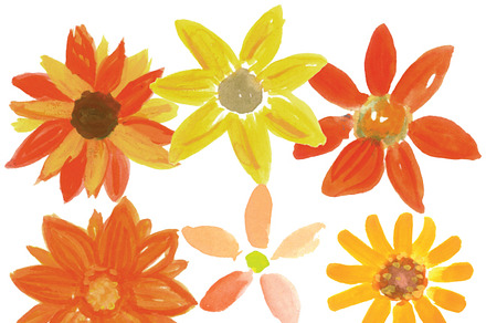 Watercolor Sunflowers