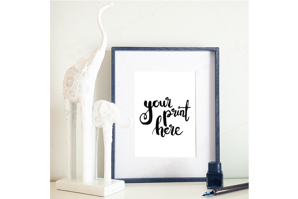 Styled frame mockup - calligraphy1, a Print Template by Styled by Adelyn makes