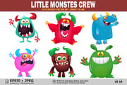 Cosmic Cuddlers - 6 Cute Monsters, a Seasonal Illustration by D R A W K M A N (Thumbnail 1 of 5)