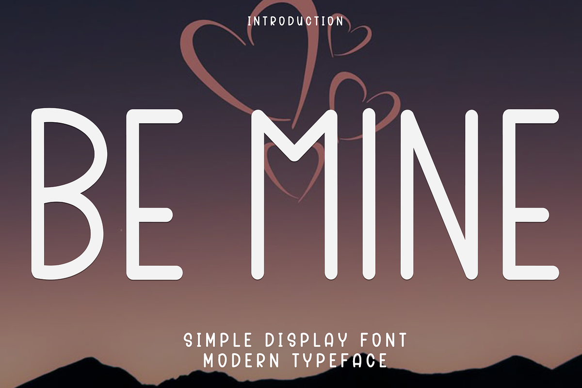 BE MINE, a Sans Serif Font by InermediaSTUDIO (Photo 1 of 7)