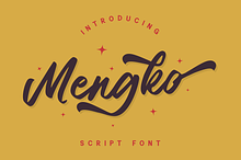 Mengko - Script Font