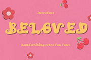 Beloved retro font, a Script Font by JJuta (Thumbnail 1 of 6)